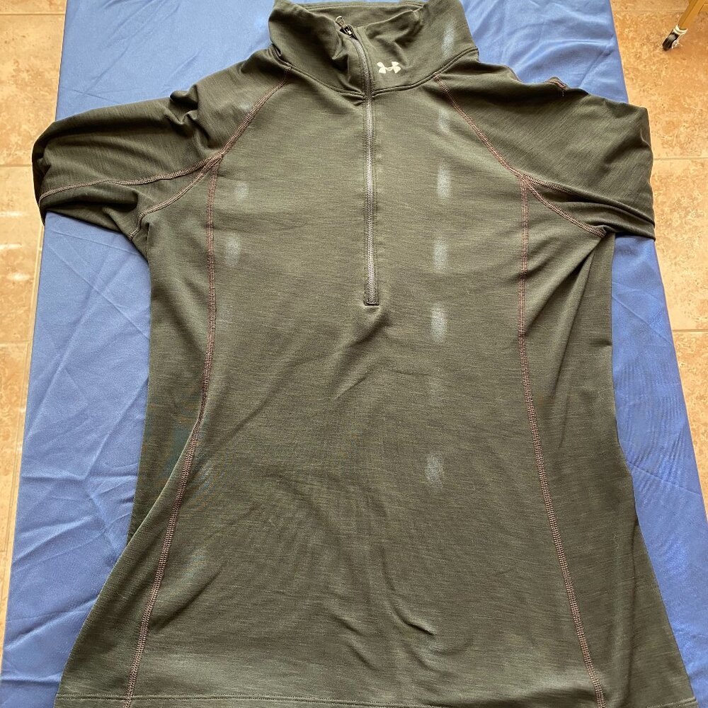 Under Armour Jacket Women’s Small Heat Gear Zip Pullover Dri-fit Lightweight MED - Picture 3 of 5
